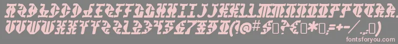 StupefactionRegular Font – Pink Fonts on Gray Background