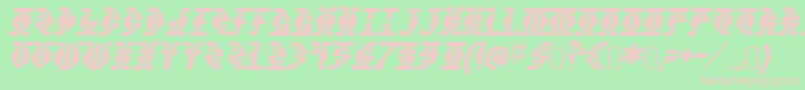 StupefactionRegular Font – Pink Fonts on Green Background