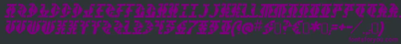 StupefactionRegular Font – Purple Fonts on Black Background