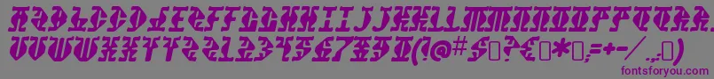 StupefactionRegular Font – Purple Fonts on Gray Background