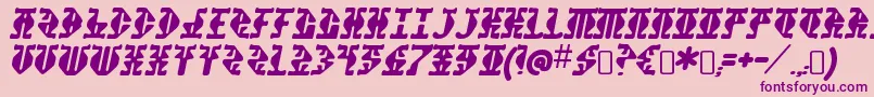 StupefactionRegular Font – Purple Fonts on Pink Background
