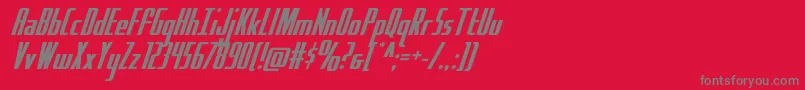 Hydrosquad Font – Gray Fonts on Red Background