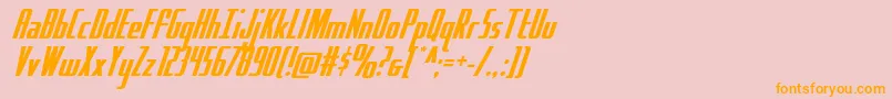 Hydrosquad Font – Orange Fonts on Pink Background