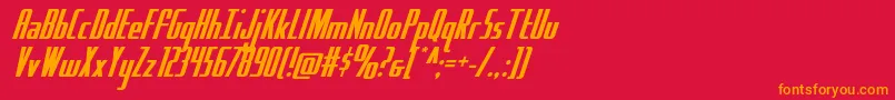 Hydrosquad Font – Orange Fonts on Red Background