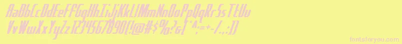 Hydrosquad Font – Pink Fonts on Yellow Background