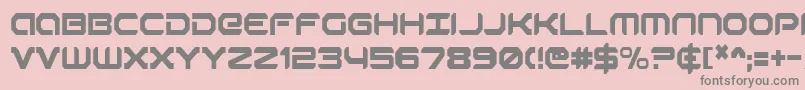 Robotaurc Font – Gray Fonts on Pink Background