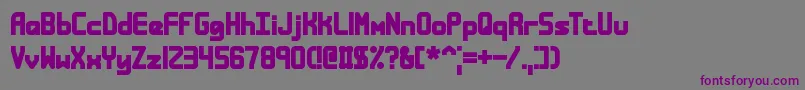 BandwidthBandlessBrk Font – Purple Fonts on Gray Background