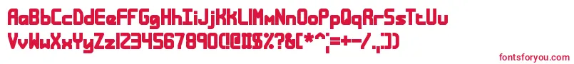 BandwidthBandlessBrk Font – Red Fonts