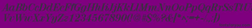 RubyscriptBold-Schriftart – Schwarze Schriften auf violettem Hintergrund