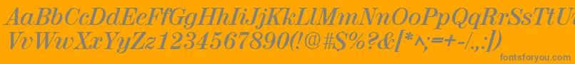 fuente RubyscriptBold – Fuentes Grises Sobre Fondo Naranja