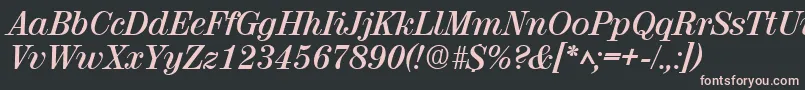 RubyscriptBold Font – Pink Fonts on Black Background