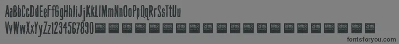 Police HandBookDemo – polices noires sur fond gris