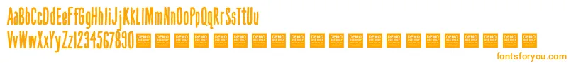 HandBookDemo-Schriftart – Orangefarbene Schriften