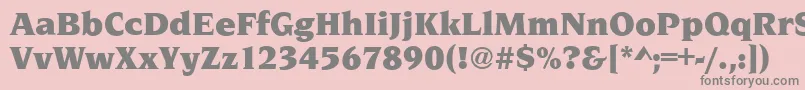 NavarroUltraRegular Font – Gray Fonts on Pink Background