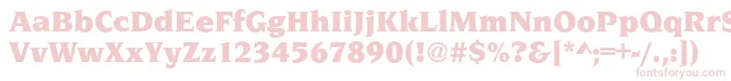 NavarroUltraRegular Font – Pink Fonts on White Background