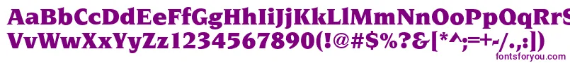 NavarroUltraRegular Font – Purple Fonts on White Background