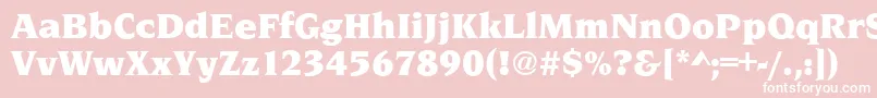 NavarroUltraRegular Font – White Fonts on Pink Background