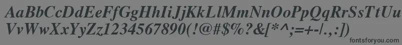 Vremfbi Font – Black Fonts on Gray Background