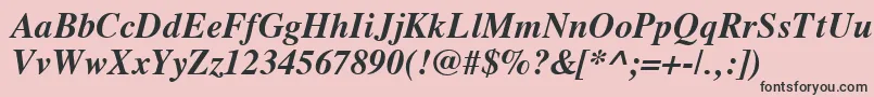 Vremfbi Font – Black Fonts on Pink Background
