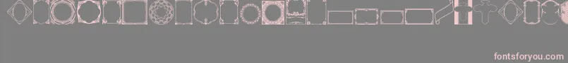 Шрифт VintagePanels02 – розовые шрифты на сером фоне