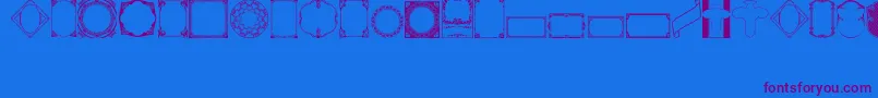 VintagePanels02-fontti – violetit fontit sinisellä taustalla
