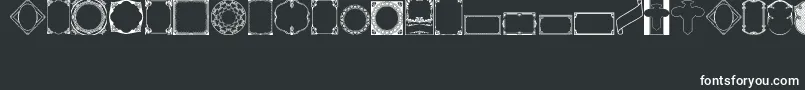 フォントVintagePanels02 – 黒い背景に白い文字