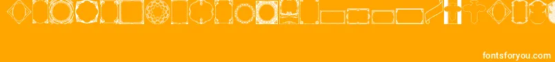 フォントVintagePanels02 – オレンジの背景に白い文字