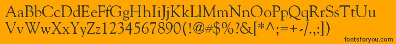 GoliatholddbNormal Font – Black Fonts on Orange Background