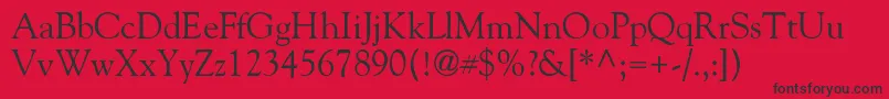 GoliatholddbNormal Font – Black Fonts on Red Background