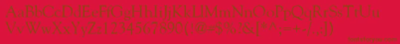 GoliatholddbNormal Font – Brown Fonts on Red Background