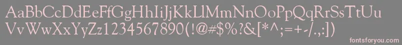 GoliatholddbNormal Font – Pink Fonts on Gray Background