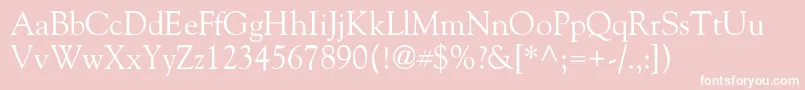 GoliatholddbNormal Font – White Fonts on Pink Background