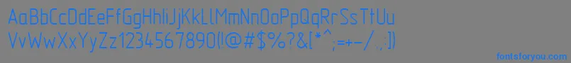 Gost2.304TypeA Font – Blue Fonts on Gray Background