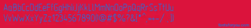 Gost2.304TypeA Font – Blue Fonts on Red Background