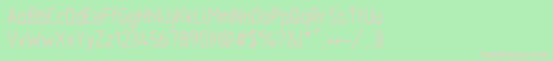 Gost2.304TypeA Font – Pink Fonts on Green Background