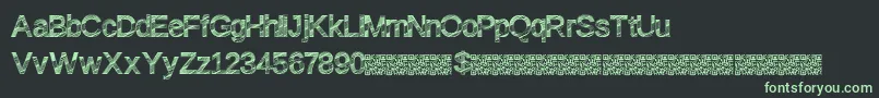 Discofresa Font – Green Fonts on Black Background