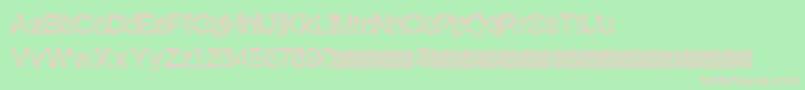 Discofresa Font – Pink Fonts on Green Background