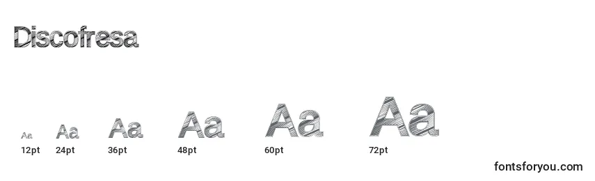 Discofresa Font Sizes