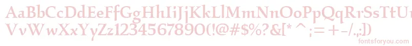 KallosmditcTtMedium Font – Pink Fonts on White Background