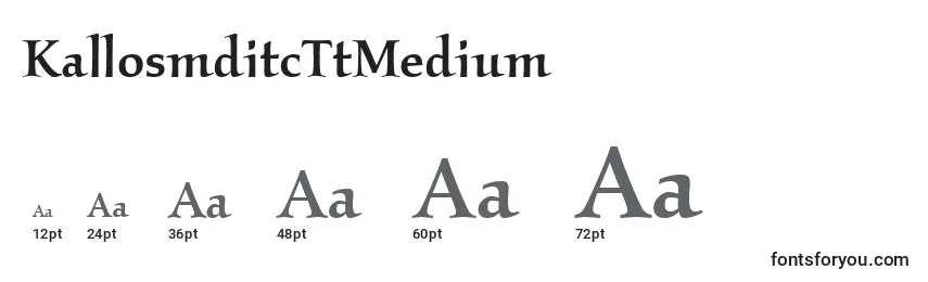 KallosmditcTtMedium Font Sizes
