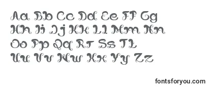 Überblick über die Schriftart BungaMelatiPutih