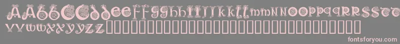 KrKelticOne Font – Pink Fonts on Gray Background