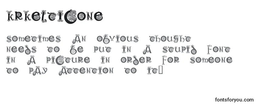 Review of the KrKelticOne Font