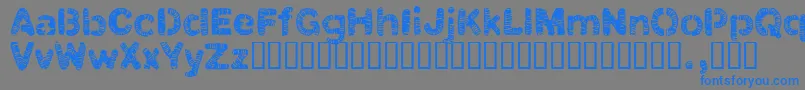 Clbtrial Font – Blue Fonts on Gray Background