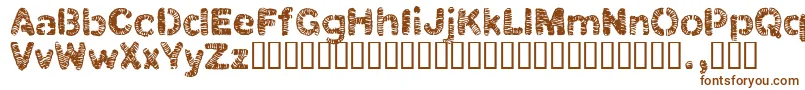 Clbtrial Font – Brown Fonts on White Background