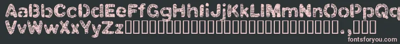 Clbtrial Font – Pink Fonts on Black Background