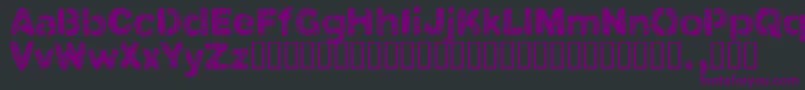 Clbtrial Font – Purple Fonts on Black Background