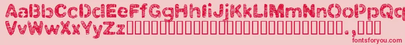 Clbtrial Font – Red Fonts on Pink Background