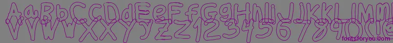 Thickerthanol Font – Purple Fonts on Gray Background