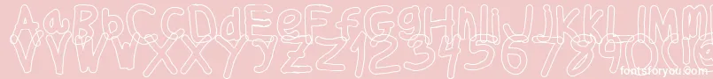 Thickerthanol Font – White Fonts on Pink Background
